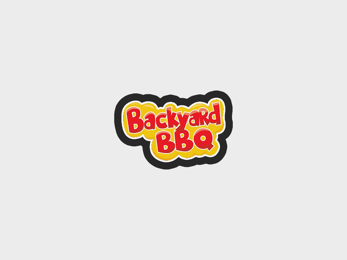 Typography Backyard Bbq Cookie Cutter STL Files