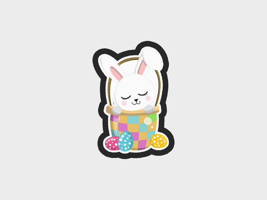 Basket Baby Easter Bunny Cookie Cutter STL Files