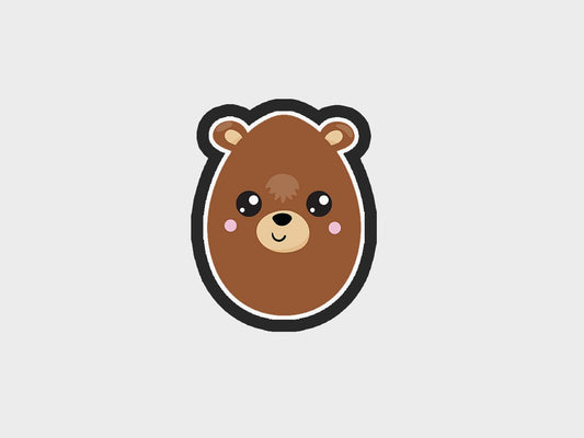 Bear Easter Egg Critters Cookie Cutter STL Files