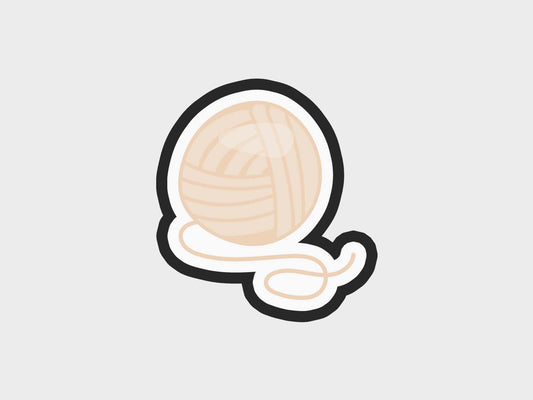 Beige Yarn Ball Knitting Girl Cookie Cutter STL Files