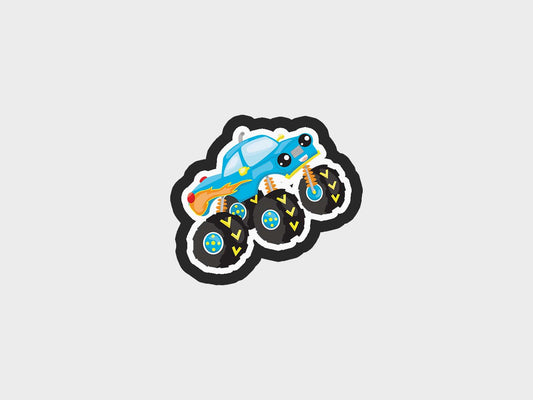 Blue Truck Monster Trucks Cookie Cutter STL Files