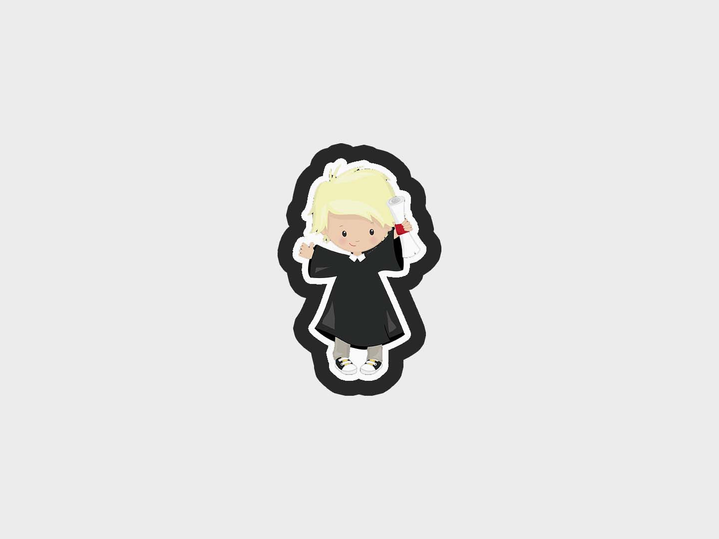 Boy Diploma Grad Kids Cookie Cutter STL Files
