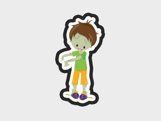 Boy Standing Zombie Kids Cookie Cutter STL Files