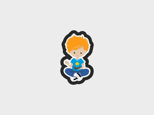 Boy Gamer Kids Cookie Cutter STL Files