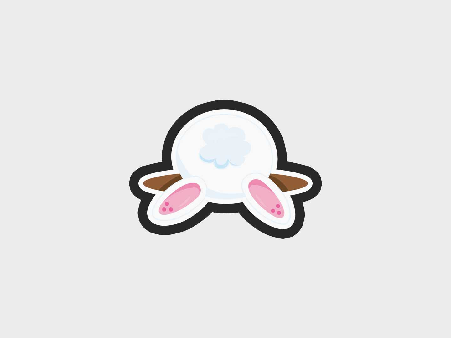 Bunny Behind Dirt Bunny House Surprise Cookie Cutter STL Files