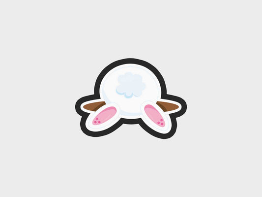 Bunny Behind Dirt Bunny House Surprise Cookie Cutter STL Files