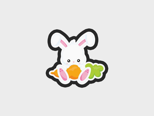 Bunny Holding Carrot Bunny House Surprise Cookie Cutter STL Files