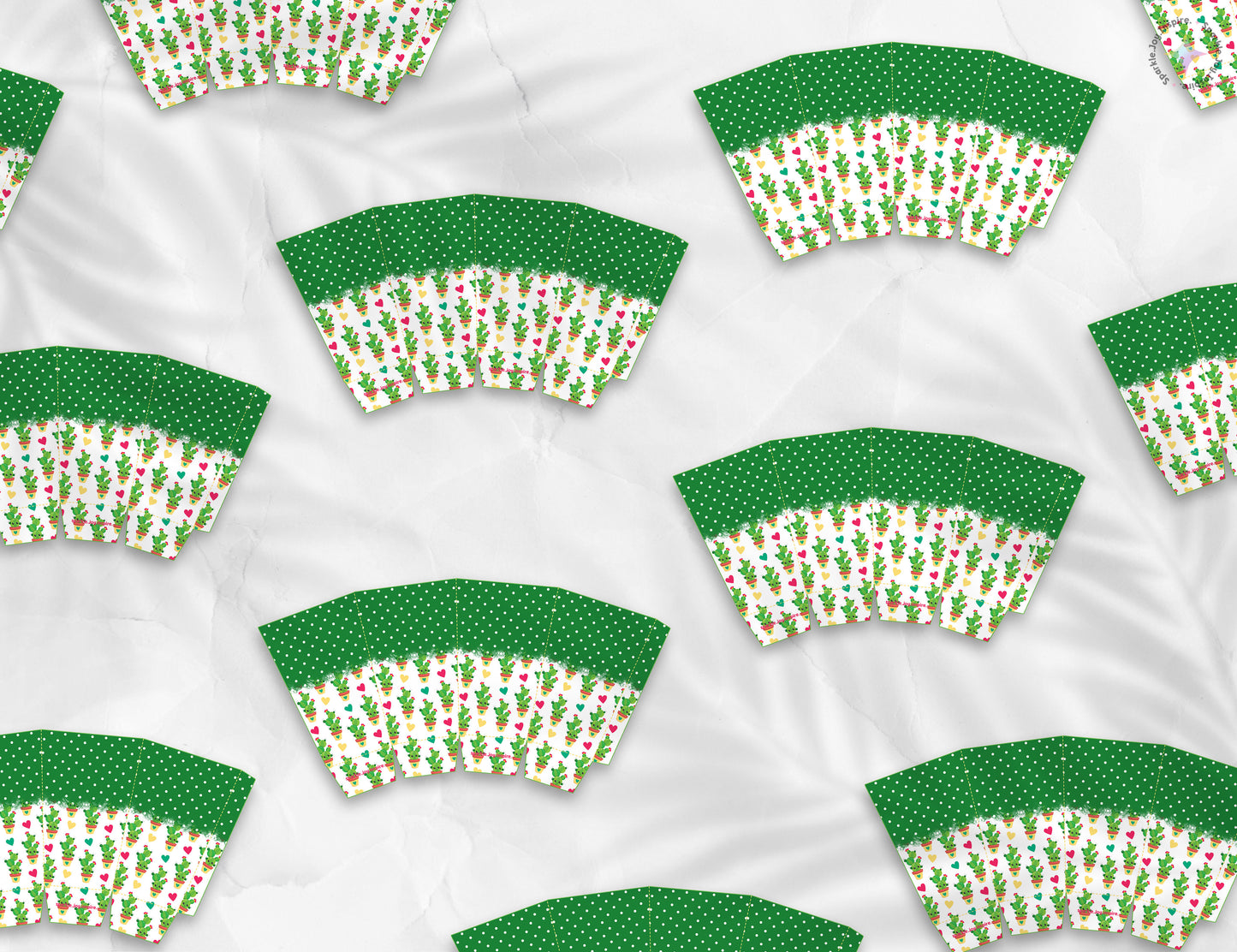 Cactus Love Popcorn Box Paper Craft Printable Paper Crafts