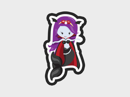 Cape Vampire Mermaid Cookie Cutter STL Files