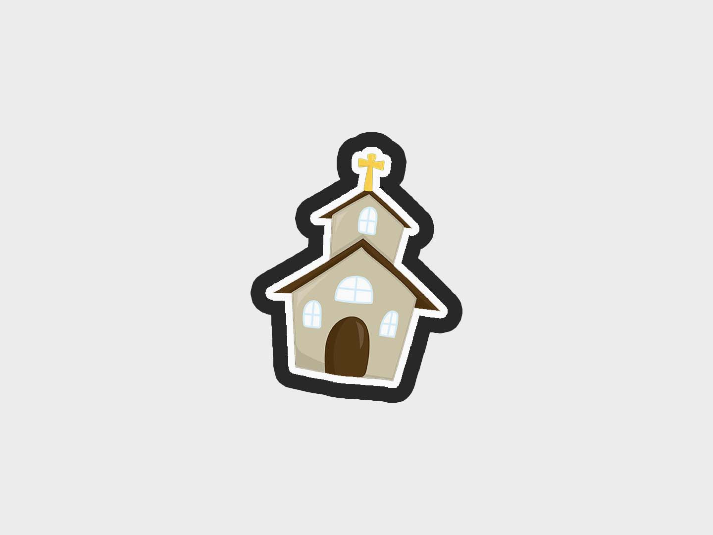 Church First Communion Cookie Cutter STL Files