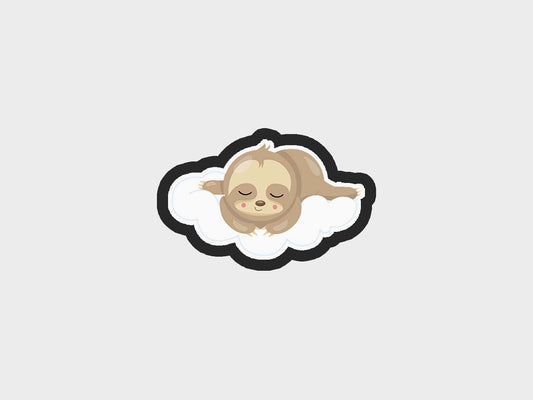 Cloud Sleep Sweet Dreams Baby Sloth Cookie Cutter STL Files