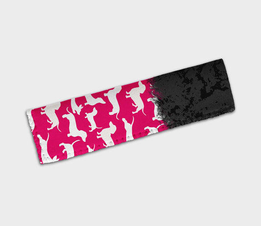 Dachshund Solid Black Pink Ice Pop Digital Sublimation Design