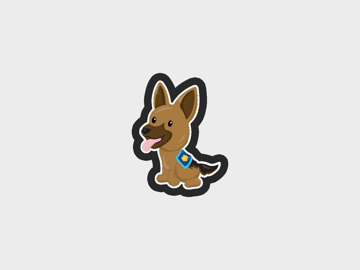 Dog Police Kids Cookie Cutter STL Files