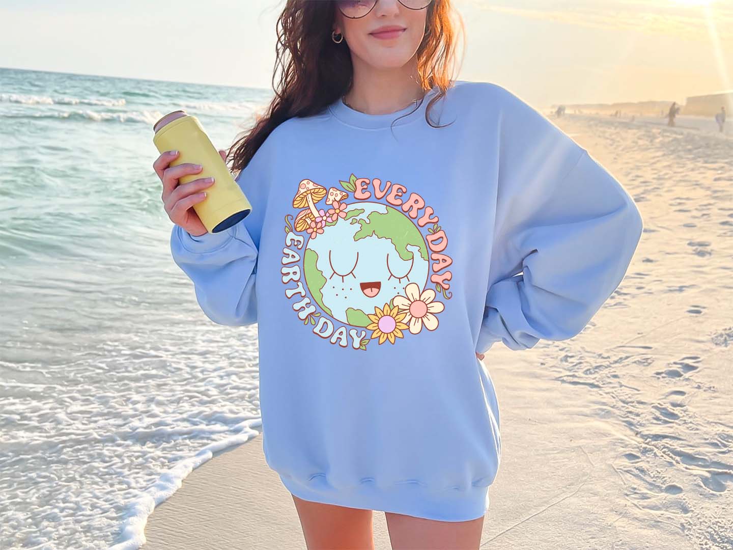 Everyday Earth Day Vibes DTF Transfer Print