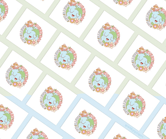 Everyday Earth Day Vibes Sublimation Transfer Print