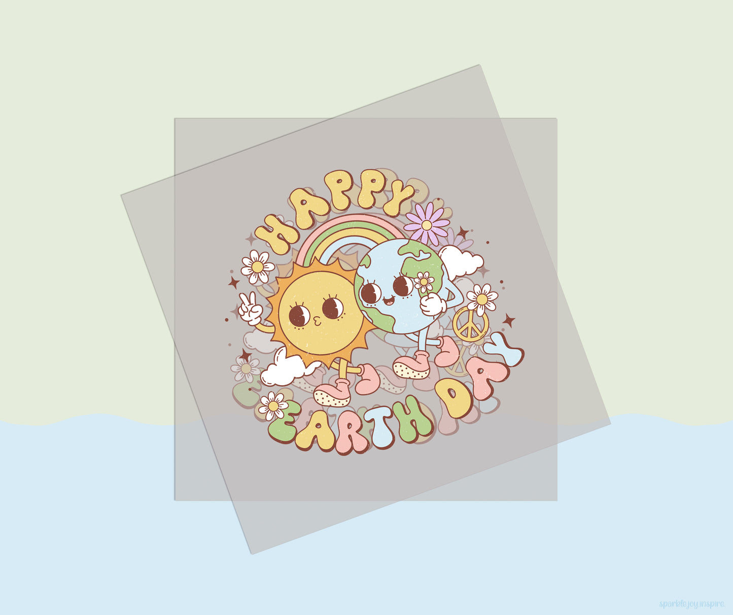 Happy Earth Day Earth Day Vibes DTF Transfer Print