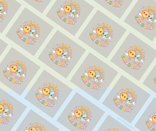 Happy Earth Day Earth Day Vibes DTF Transfer Print