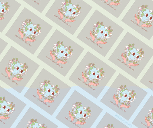 Make Everyday Earth Day Earth Day Vibes DTF Transfer Print