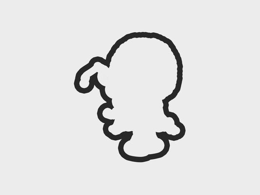 Girl Sitting Fishing Eskimo Kids Cookie Cutter STL Files