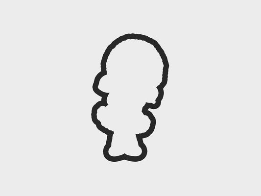 Girl Standing Eskimo Kids Cookie Cutter STL Files