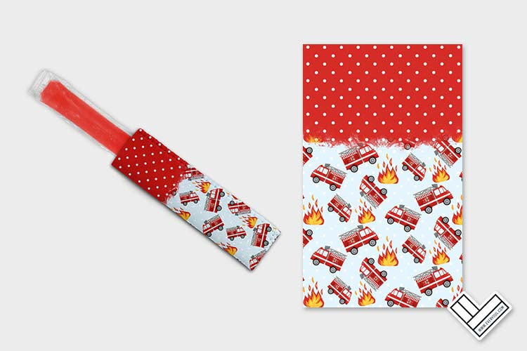 Firefighter Kids 0102 Ice Pop Digital Sublimation Design
