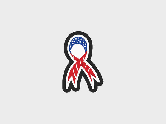 Flag Ribbon Memorial Day Cookie Cutter STL Files