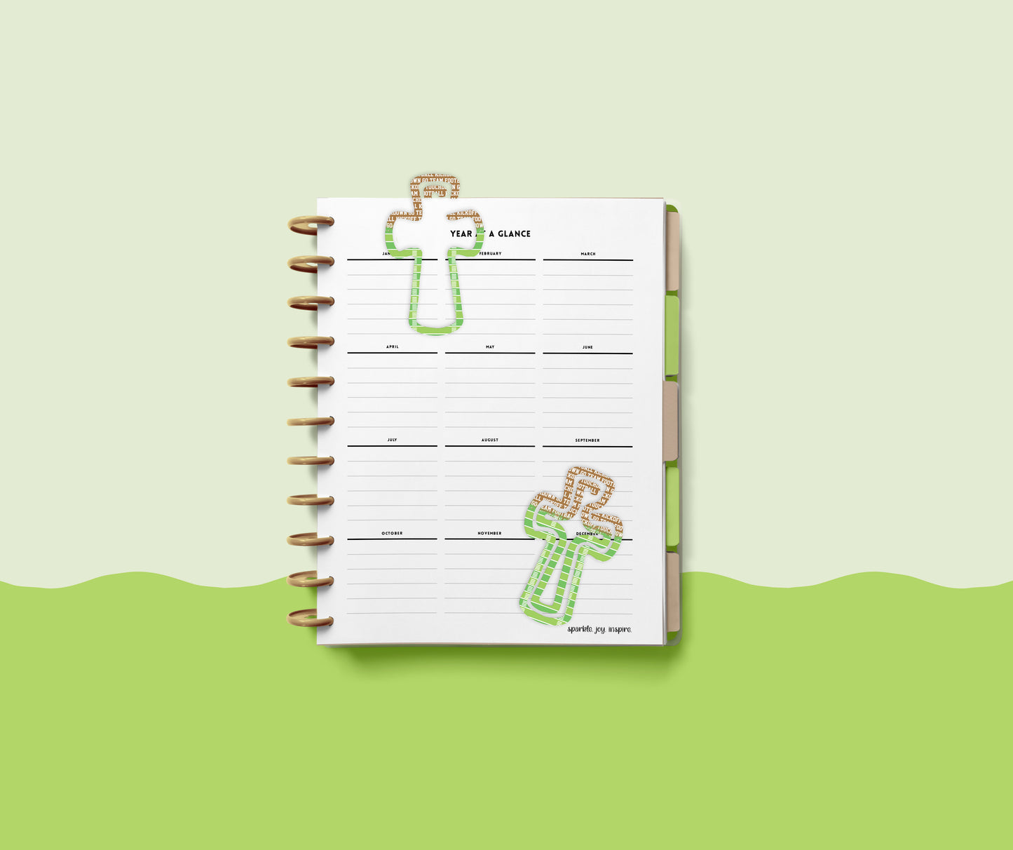 Football Fun 0804 Acrylic Cross Bookmark Sublimation Transfer Print