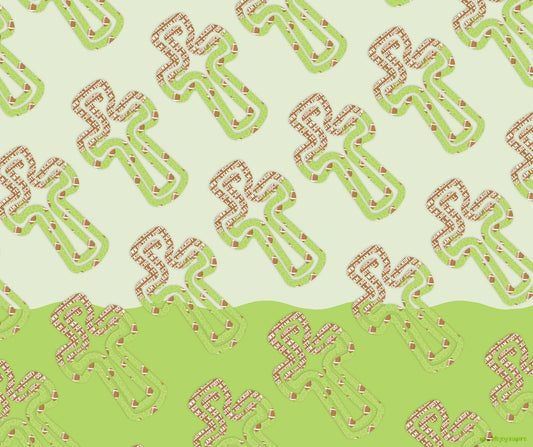 Football Fun 0806 Acrylic Cross Bookmark Sublimation Transfer Print