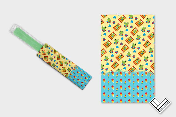 Frog On Beach 0810 Ice Pop Digital Sublimation Design