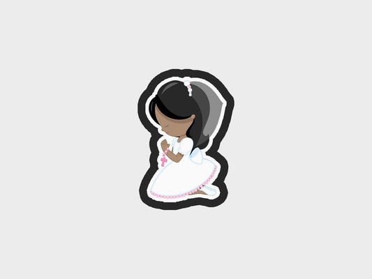 Girl Praying First Communion Cookie Cutter STL Files