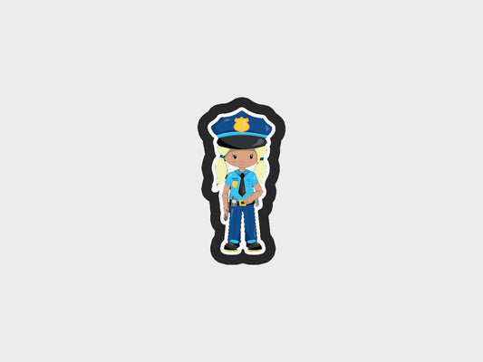 Girl Police Kids Cookie Cutter STL Files