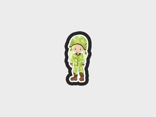 Girl Soldiers Cookie Cutter STL Files