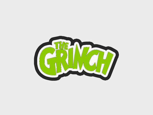 Typography Inspired Grinchymas Cookie Cutter STL Files