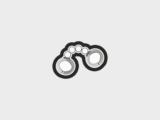 Handcuffs Police Kids Cookie Cutter STL Files
