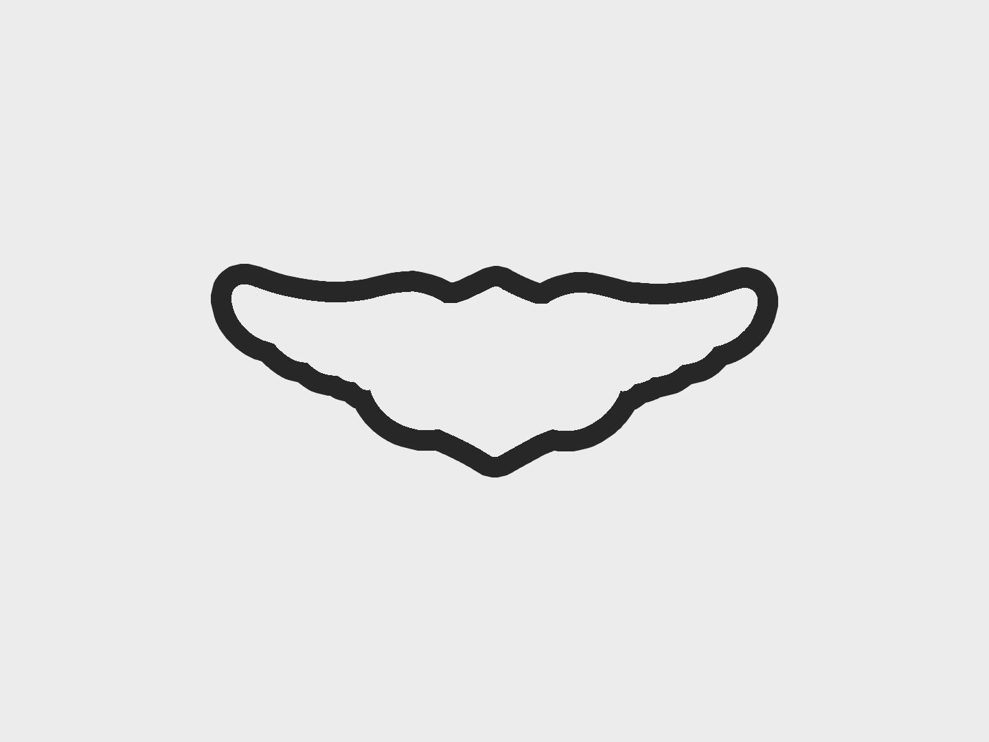 Wings Inspired Orange + Black Motorcycle Cookie Cutter STL Files