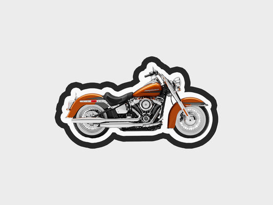 Motorcycle Inspired Orange + Black Motorcycle Cookie Cutter STL Files