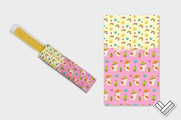Hello Llama 1004 Ice Pop Digital Sublimation Design