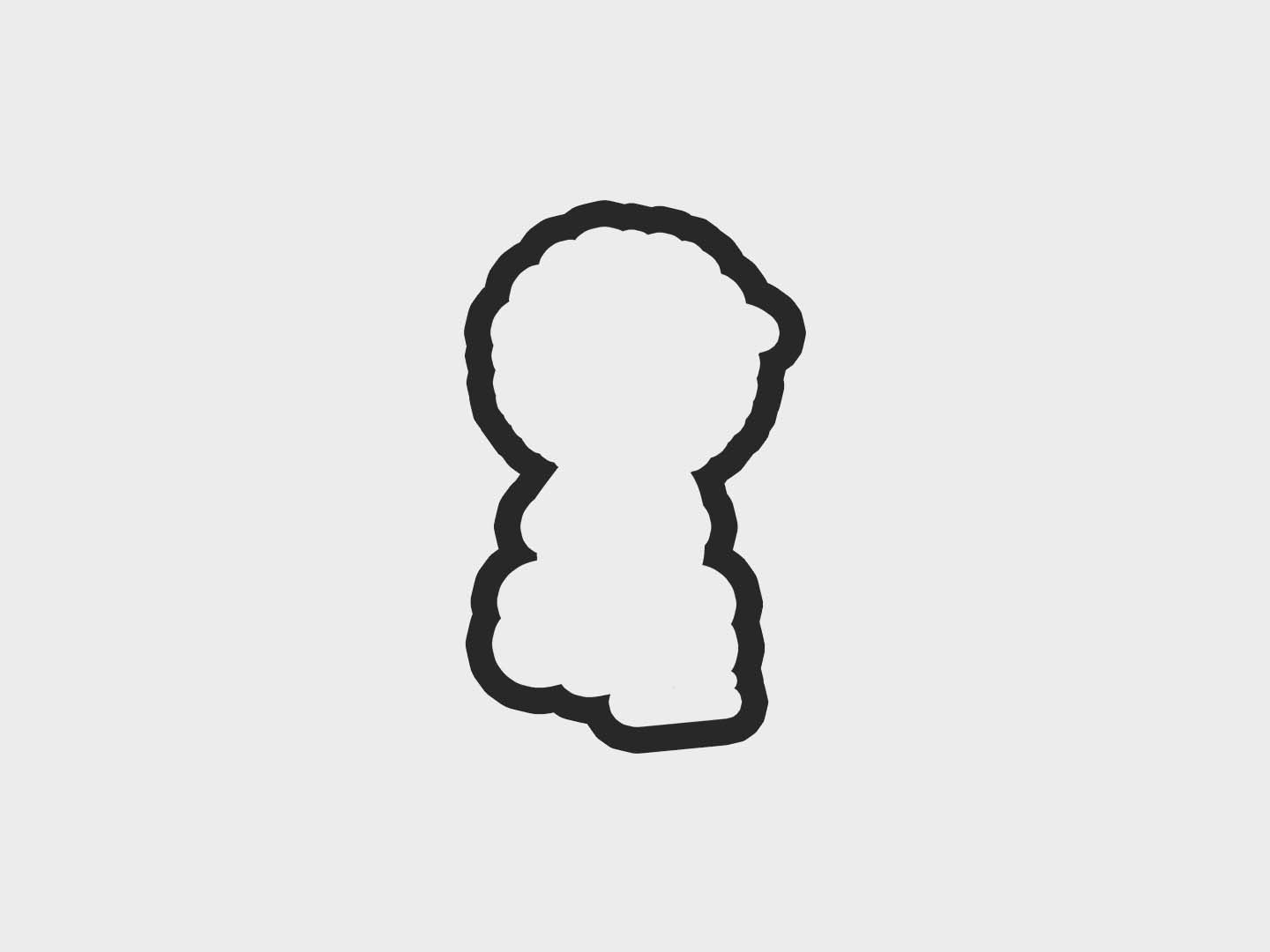 Holding Yarn Knitting Girl Cookie Cutter STL Files
