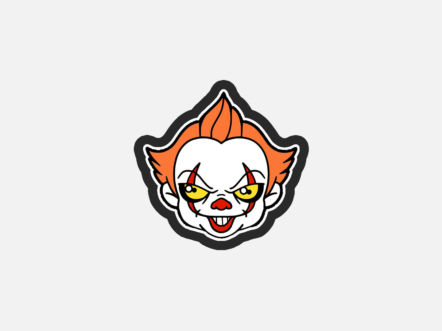 Clown Horror Chibi Faces Inspired Cookie Cutter STL Files