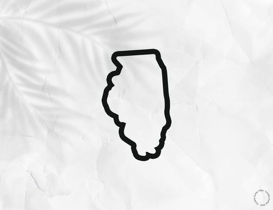 Illinois State Basic Cookie Cutter STL Files Cookie Cutter Files