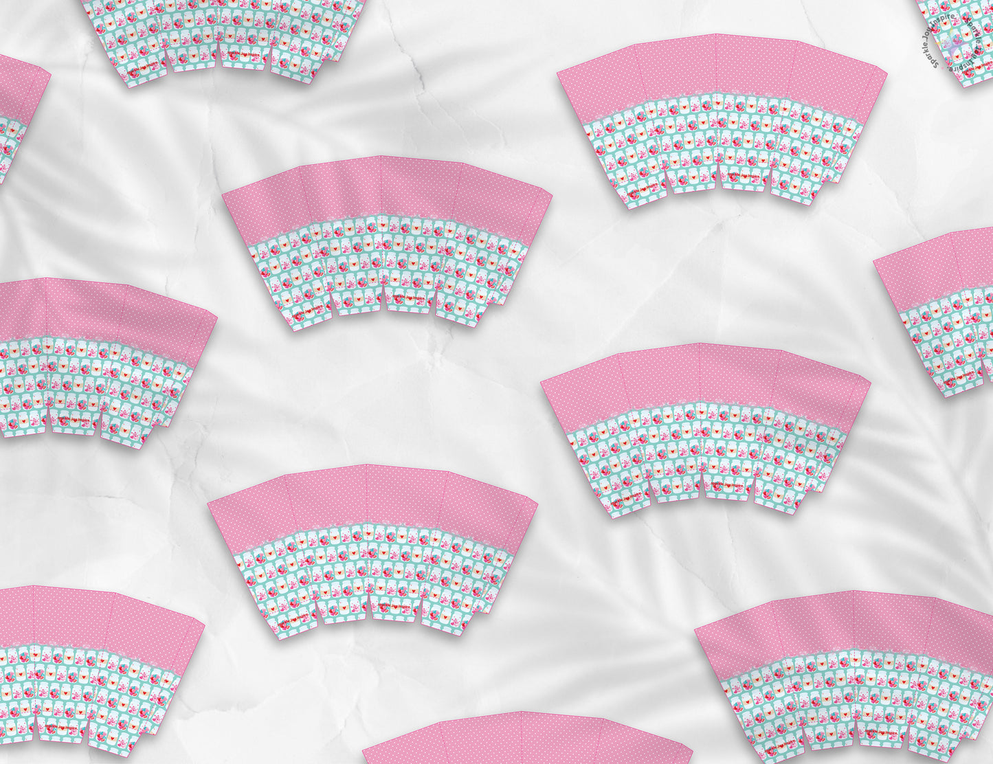 Jar of Hearts Popcorn Box Paper Craft Printable Paper Crafts