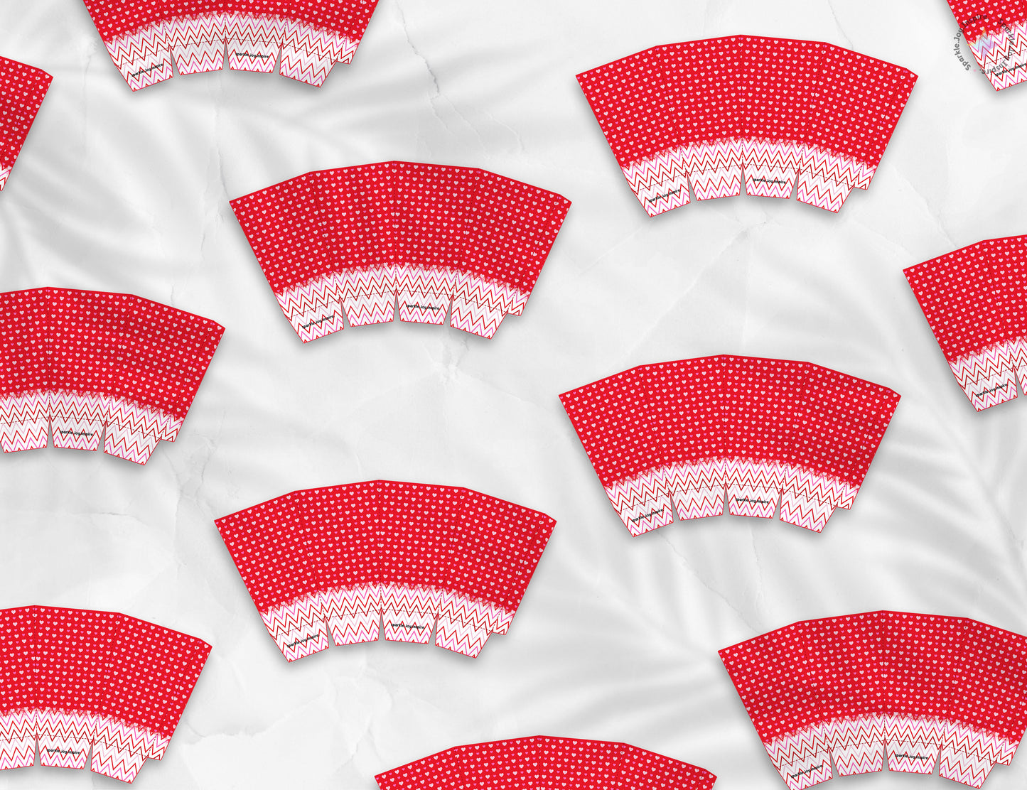 Kawaii Hearts Valentine Popcorn Box Paper Craft Printable Paper Crafts