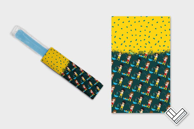 Kids Fishing 0102 Ice Pop Digital Sublimation Design
