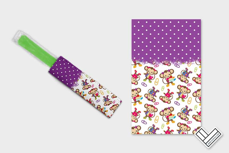 Little School Monkeys 1104 Ice Pop Digital Sublimation Design