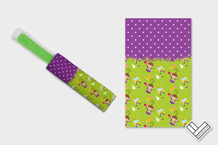 Little School Monkeys 1105 Ice Pop Digital Sublimation Design