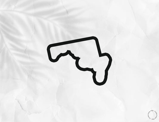 Maryland State Basic Cookie Cutter STL Files Cookie Cutter Files