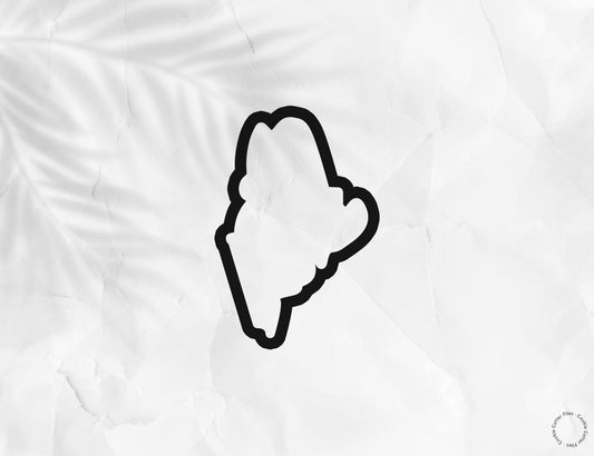Maine State Basic Cookie Cutter STL Files Cookie Cutter Files