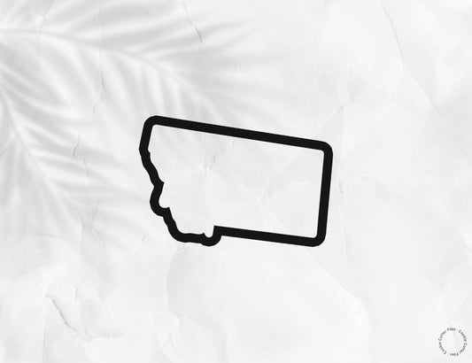 Montana State Basic Cookie Cutter STL Files Cookie Cutter Files