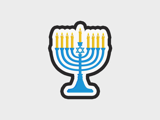 Menorah Hanukkah Cookie Cutter STL Files