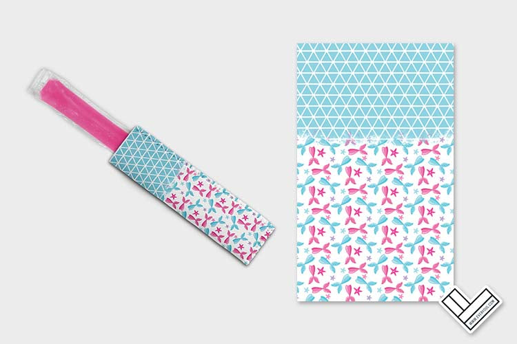 Mermaid Simple 0112 Ice Pop Digital Sublimation Design